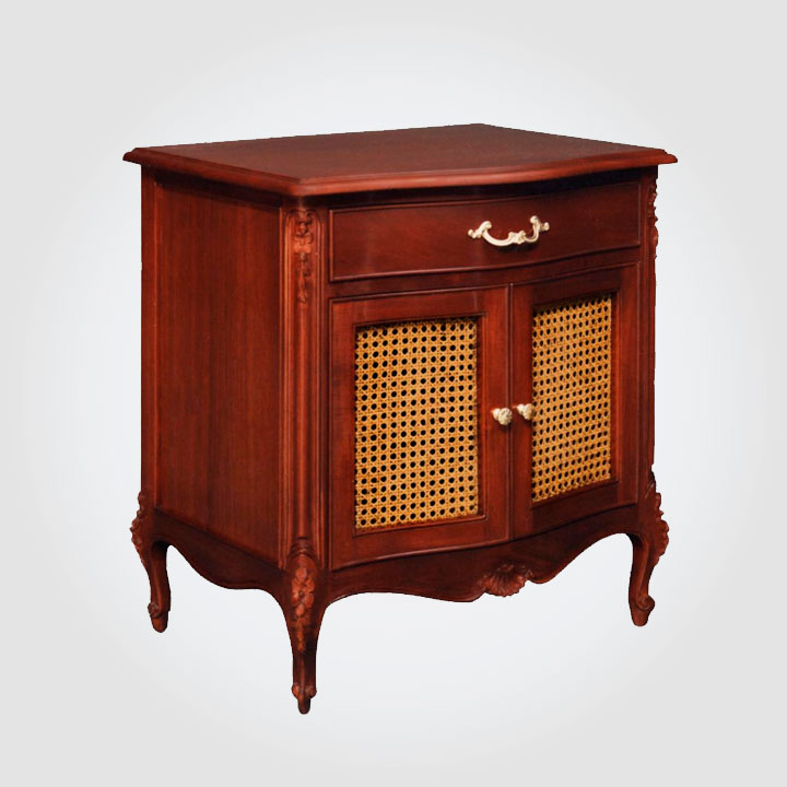 Mesa de noche PROVENZAL - 1 gaveta y puertas MNP1G2P